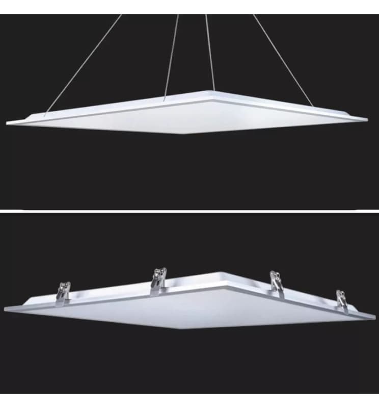 4 Pannelli LED 60x60 40W Quadrati da Incasso 4800 lumen con Driver Philips - Luce Fredda 6500K - Plafoniera da Ufficio ad Alta Luminosità 120 lm/W Lampada da Soffitto per Controsoffitti Modulari