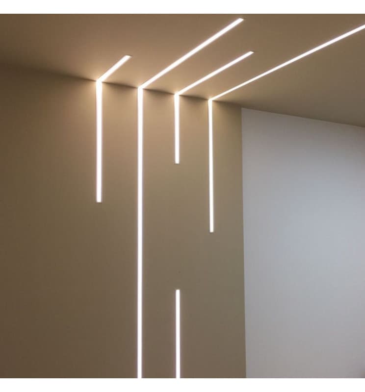 Kit Cornière Lumineuse LED STELLA 2m | Alupona® | Plâtre Avec Profilé Intégré | Éclairage Indirect