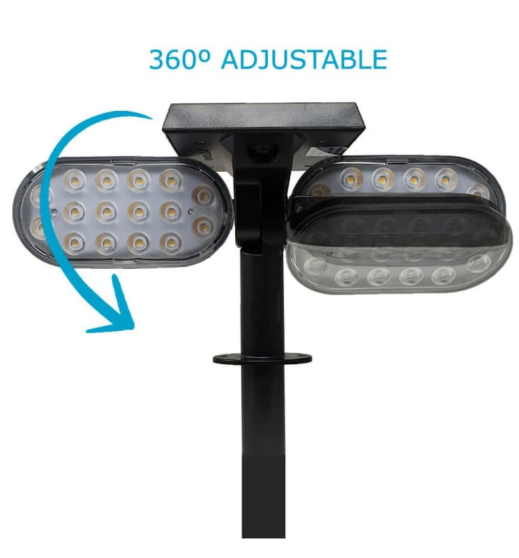 Handy Brite Faretto solare LED esterno ultra luminoso con sensore di movimento e aspetto della telecamera di sicurezza