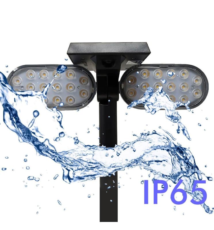 Faretto Solare Esterno Con Sensore Di Movimento IP67 - 4 Pezzi Per Giardino E Terrazzo - 5