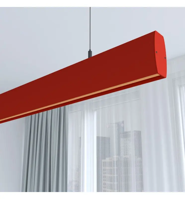 Lámpara Lineal Colgante LED - RICARDO Rojo Tomate - 0.5m - 1m - 1,5m - 2m - Imagen 1