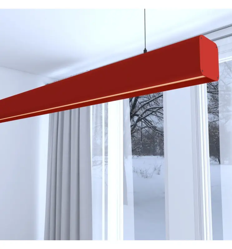 Lámpara Lineal Colgante LED -  ANTONIO ROJO TOMATE - 0.5m - 1m - 1,5m - 2m - Imagen 1