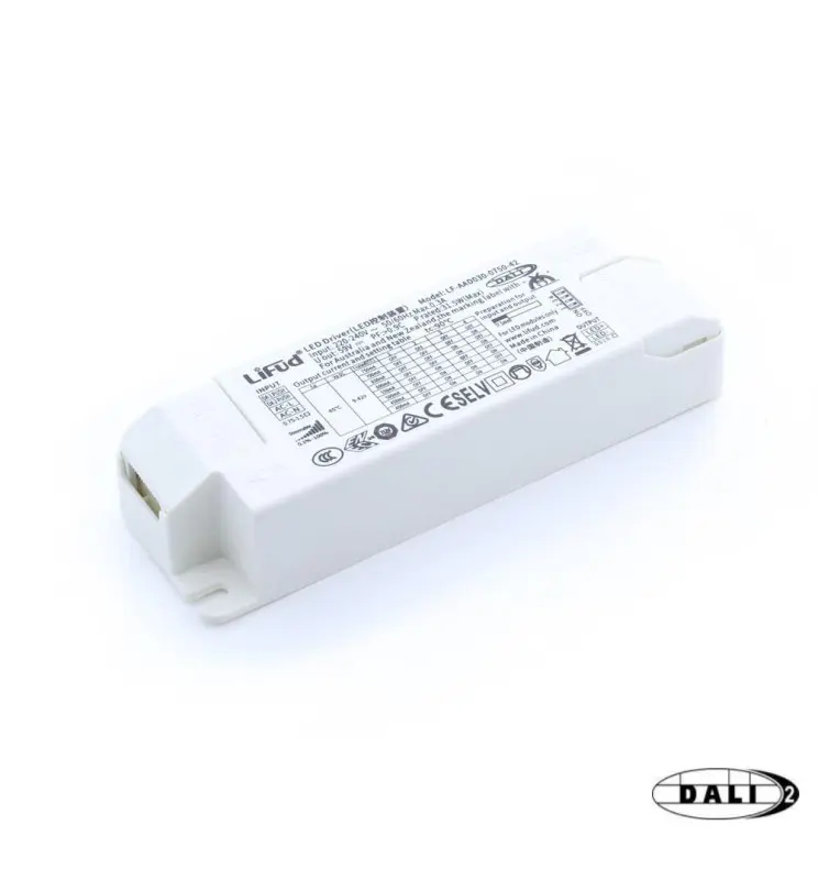 Driver Lifud - Dimable DALI/PUSH - Para luminarias LED de hasta 30W - No Flick - Salida 9-42V DC 400-750mA - Imagen 1