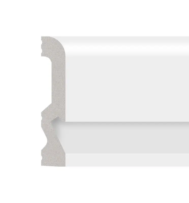 Moldura Rodapié de Poliestireno - Clásica - para tira LED - 2 Metros - Imagen 1