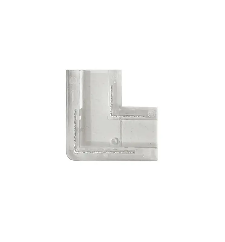 Conector Transparente para unión L tiras LED COB + SMD - 10mm - IP20 - Imagen 1