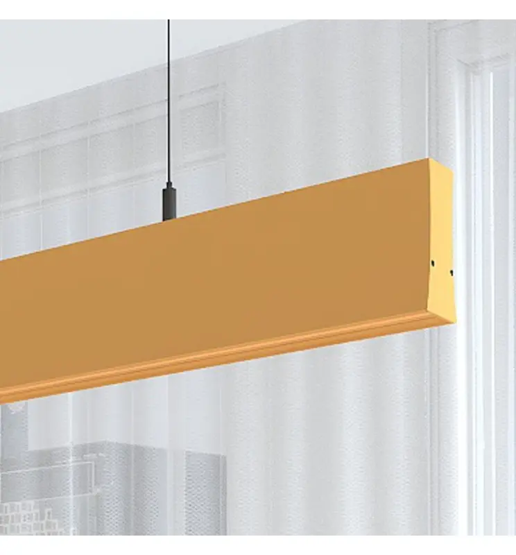 Lámpara Lineal Colgante LED - LOLA Amarillo pastel - 0.5m - 1m - 1,5m - 2m - Imagen 1