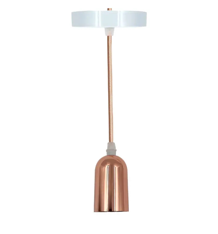 Lámpara Colgante - VINTAGE ORO ROSA  - para E27 - Imagen 1