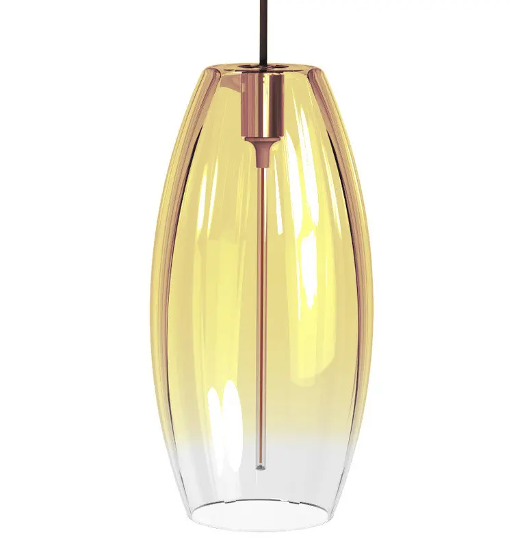 Lámpara LED Filamento Colgante - Golden Glass - 4W - Ambar - Imagen 1