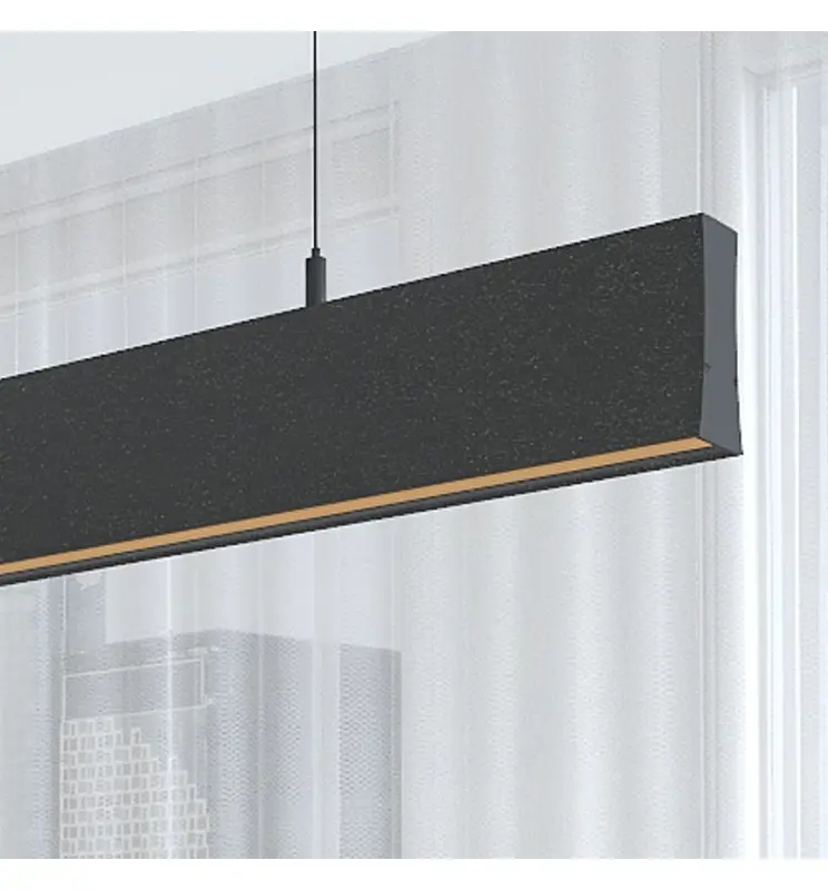 Lámpara Lineal Colgante LED - LOLA Negro - 0.5m - 1m - 1,5m - 2m - Imagen 1