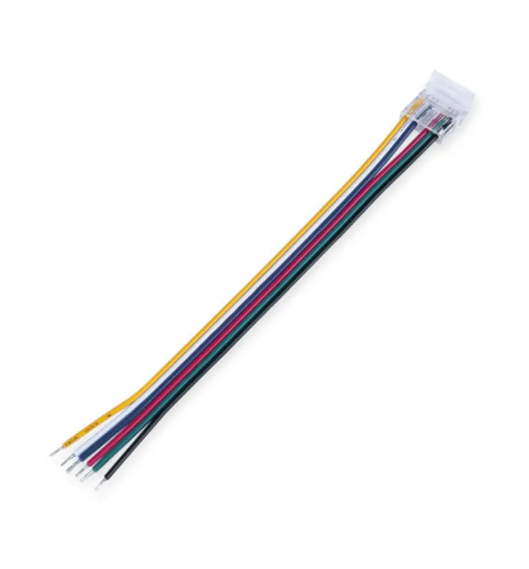 Conector Hippo con cable para Tiras LED 24V RGB+CCT SMD | IP20 | 6 Pines | 10mm - Imagen 1