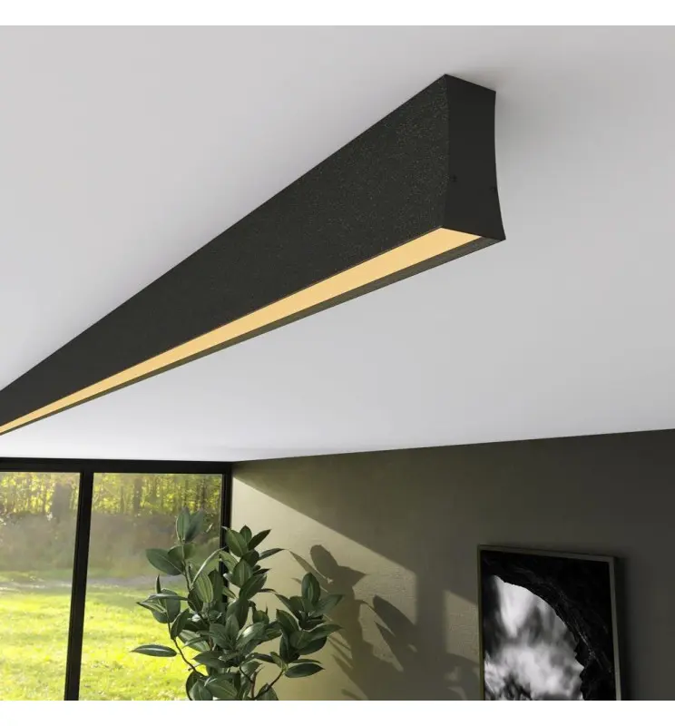 Regleta Lineal LED - LOLA Negro - 0.5m - 1m - 1,5m - 2m - Imagen 1