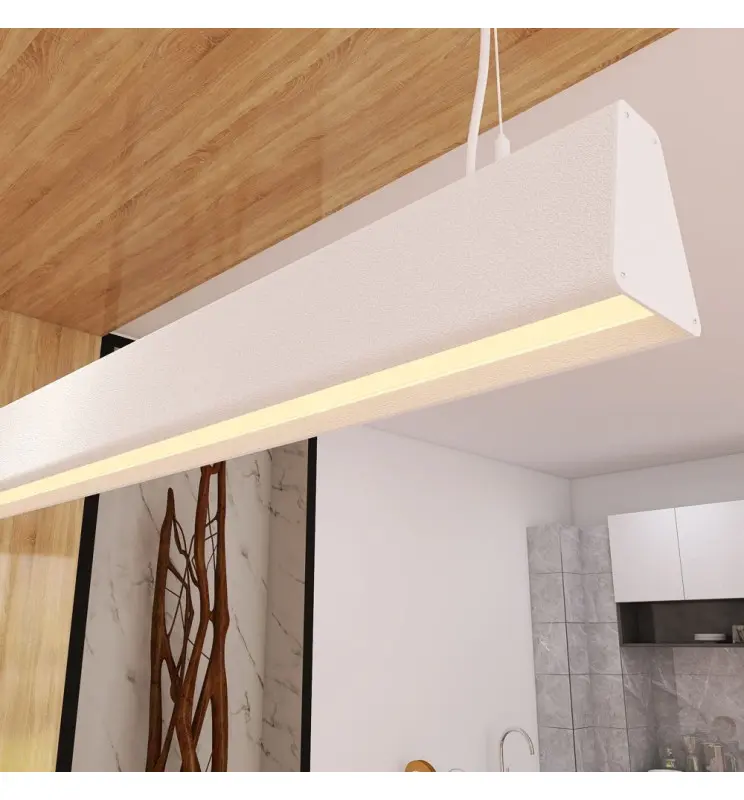 Lámpara Lineal Colgante LED - CARMEN Blanco - 0.5m - 1m - 1,5m - 2m - Imagen 1