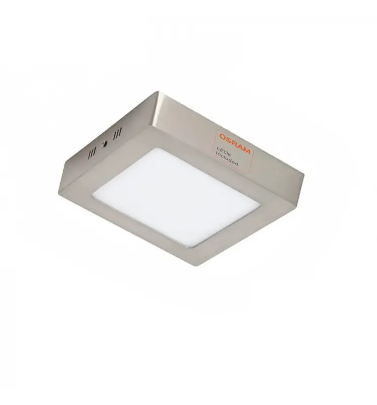 Plafón LED 8W Cuadrado Acero Inox - CCT - OSRAM CHIP DURIS E 2835 - Imagen 1