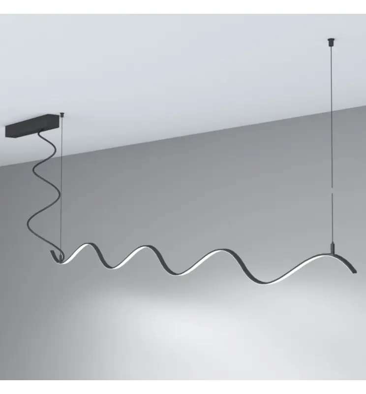 Lineær lampe - vedhæng - MILANO SLIM SORT CURVES - 0,5 m - 1 m - 1,5 m - 2 m - IP20 - Imagen 1