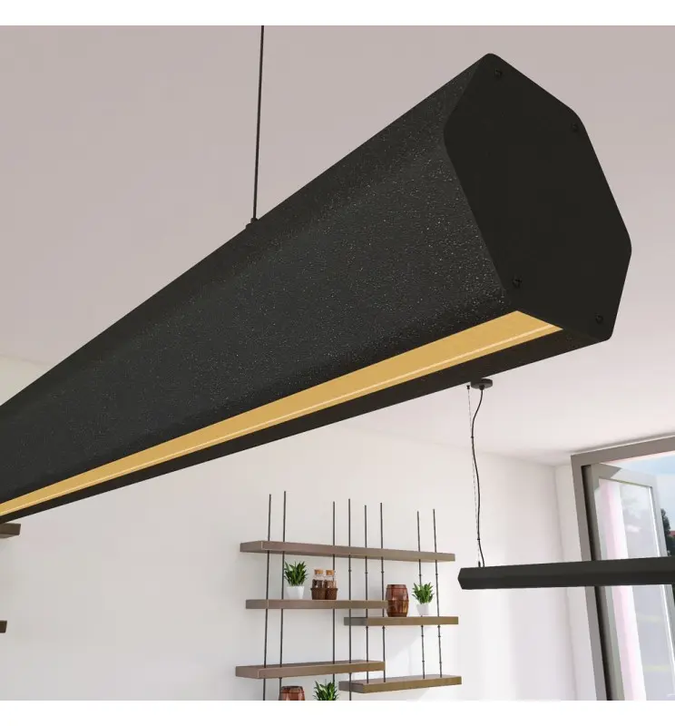 Lámpara Lineal Colgante LED - PACO Negro - 0.5m - 1m - 1,5m - 2m - Imagen 1