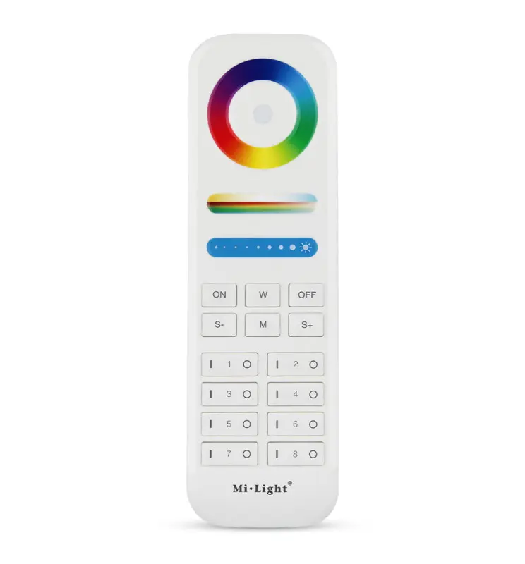 Control remoto RF para Tiras LED RGB + RGBW + RGBCCT | 8 zonas | 2,4GHz - Imagen 1