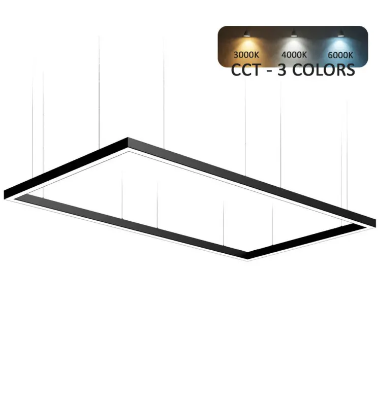 Lámpara LED colgante Rectangular 220W POLARIS | 3CCT | 180x150cm - Imagen 1