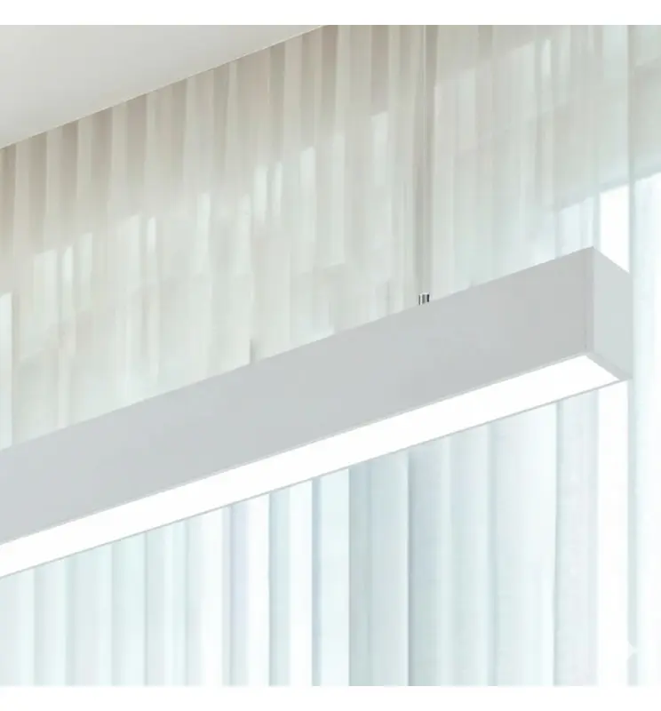 Lámpara lineal LED colgante y superficie 40W | POLARIS BLANCO | Interconexión lineal | 3CCT | 120cm - Imagen 1