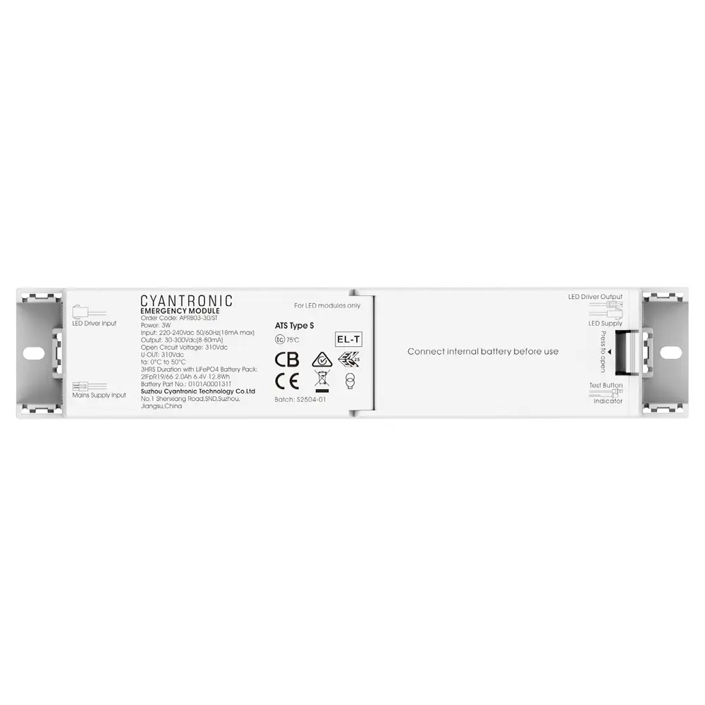Kit de Emergencia Cyantronic APRB03-30/ST 3W 3H Auto-Test para Luminarias LED - Imagen 1