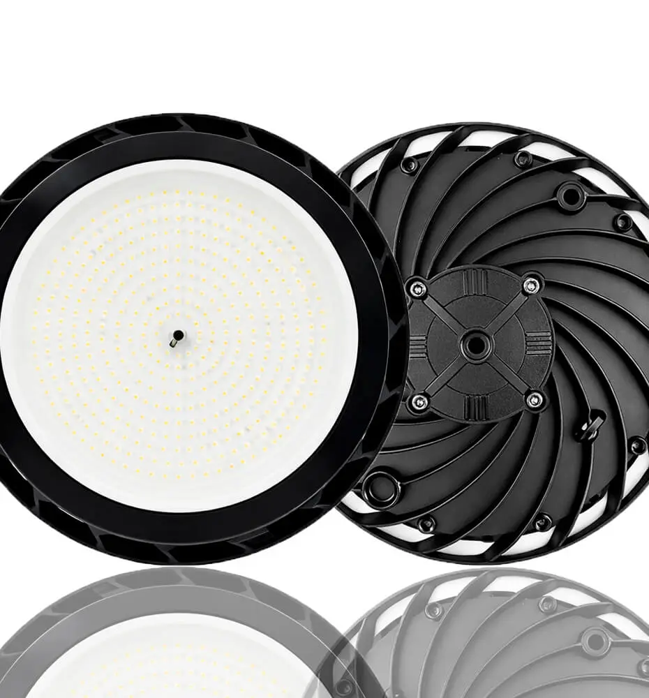 LED Industrie-Hallenleuchte 80W-100W-150W-200W  UFO – OPORTO – LUMILEDS Chip - Imagen 1