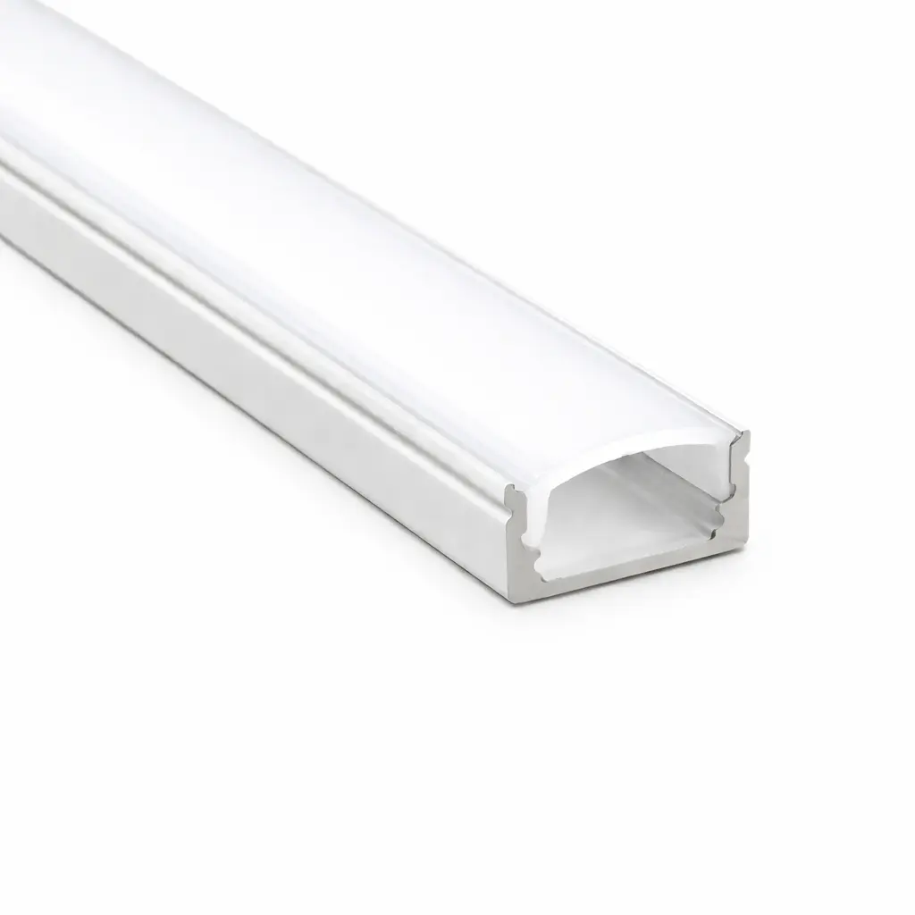 Perfil Aluminio Blanco 2 metros en superficie | para Tiras de LED | 17mm x 7,8mm  - Imagen 1