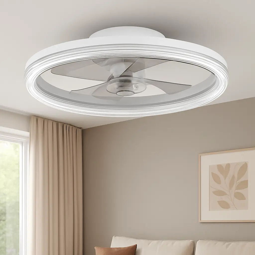 Ventilador LED de techo LAVEZZI Blanco - 30W 6CCT - IP20  - 50cm - Imagen 1