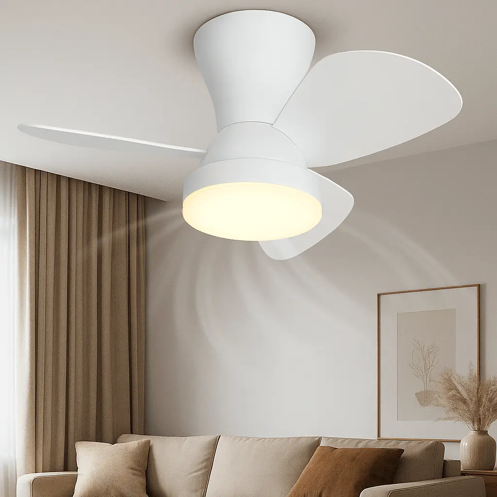 Ventilador LED de techo IBIZA Blanco - 28W - 6CCT - IP20 - 56cm - Imagen 1