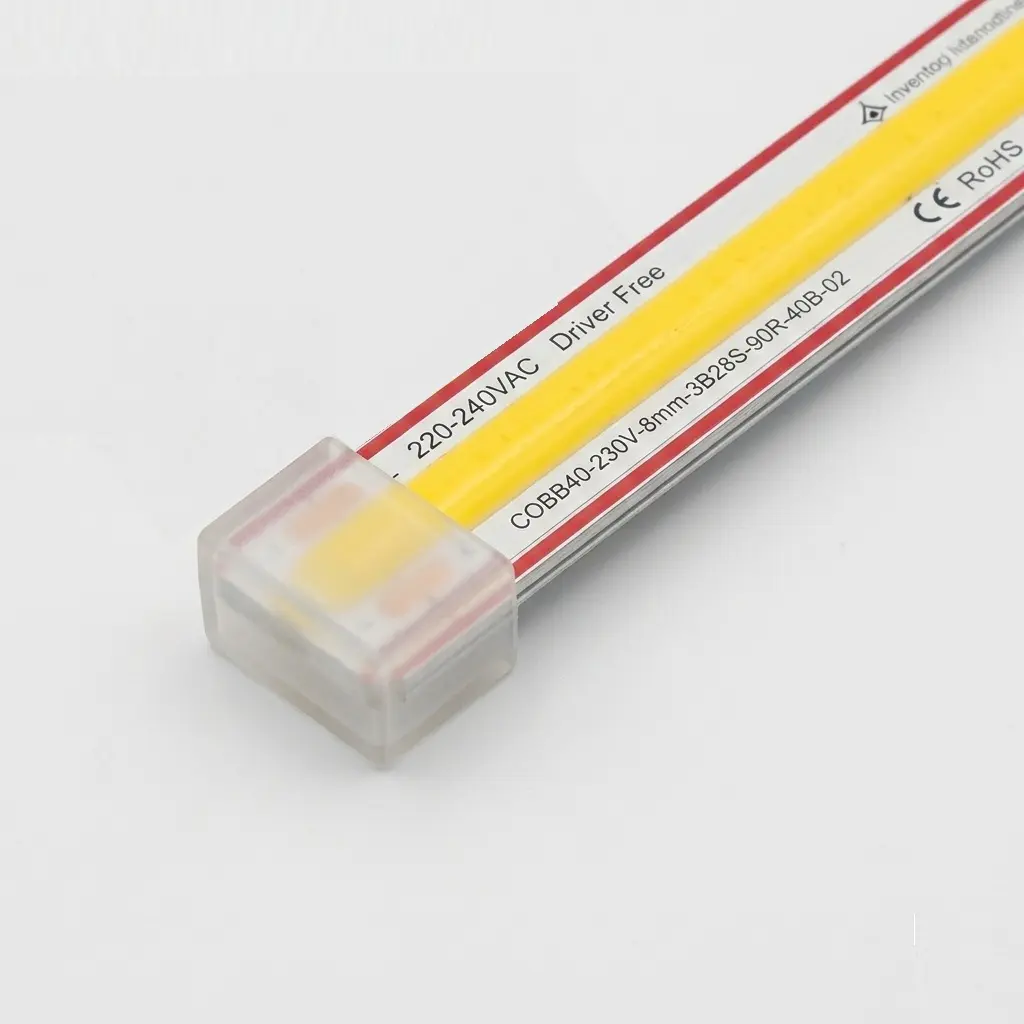 Tapa final para Tira LED SMD y COB Silicona 10mm - Imagen 1