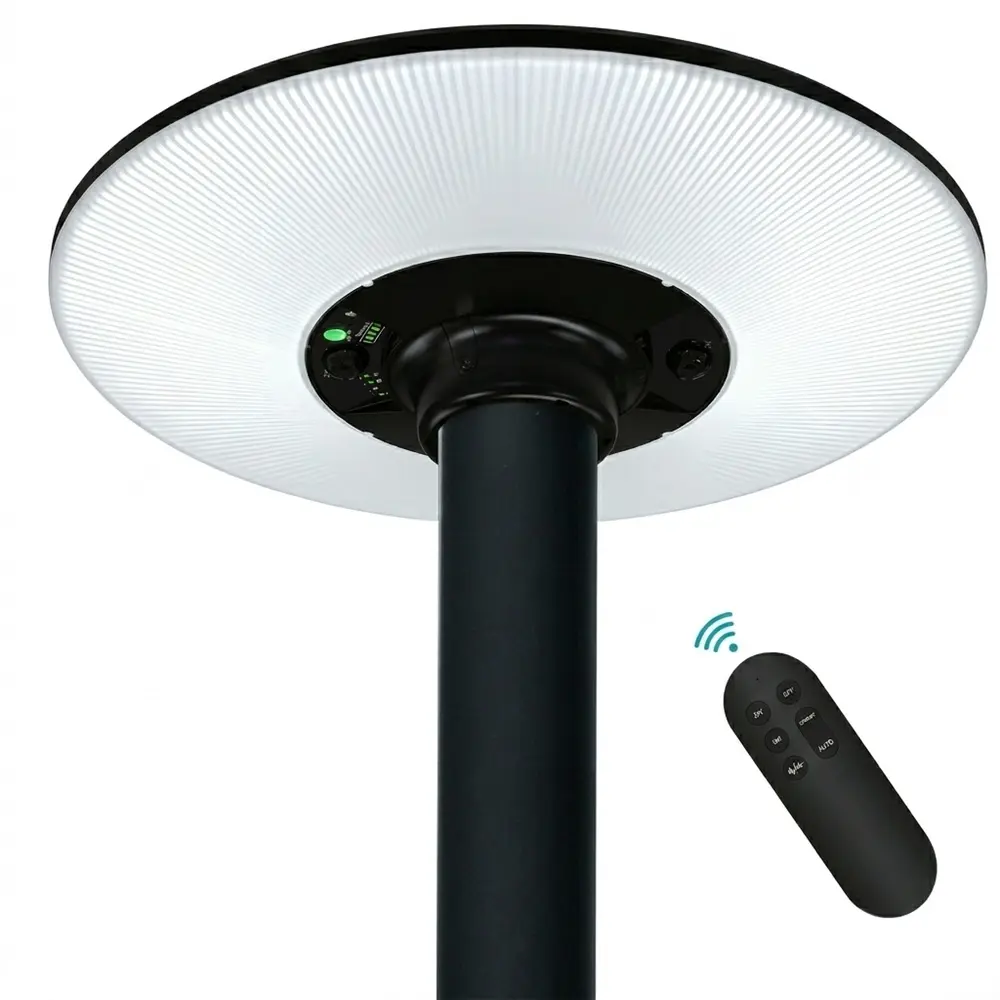 Farola LED Solar EcoUrban 120 SMD2835 3CCT 1800Lm | Sensor PIR + Control Remoto | IP65 - Imagen 1