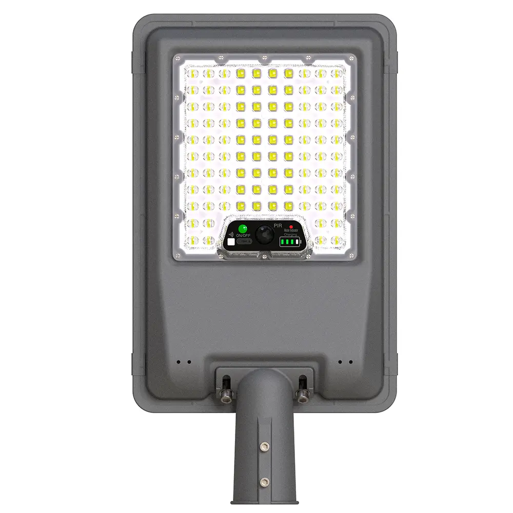 Farola LED Solar EcoSun 240 SMD5050 4800Lm | Sensor PIR + Control Remoto | 6500K IP65 - Imagen 1