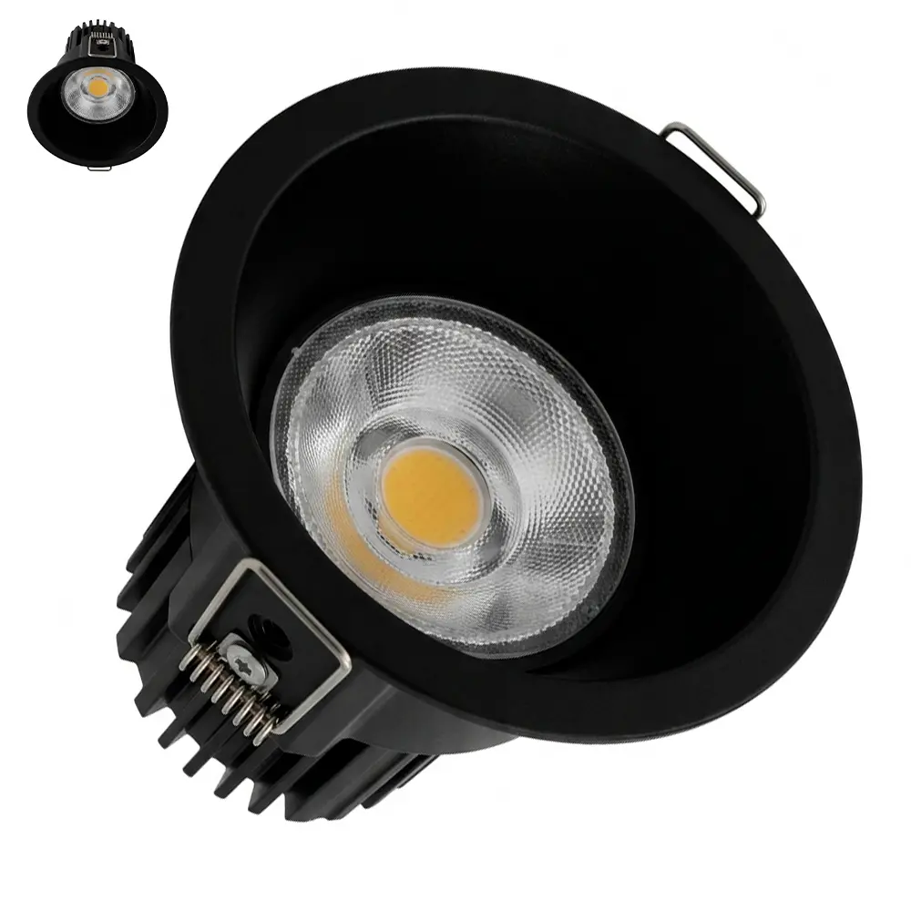 Downlight LED IP65 9W 12W 15W 4CCT Chip Bridgelux CRI 92+ 24° Negro - Imagen 1