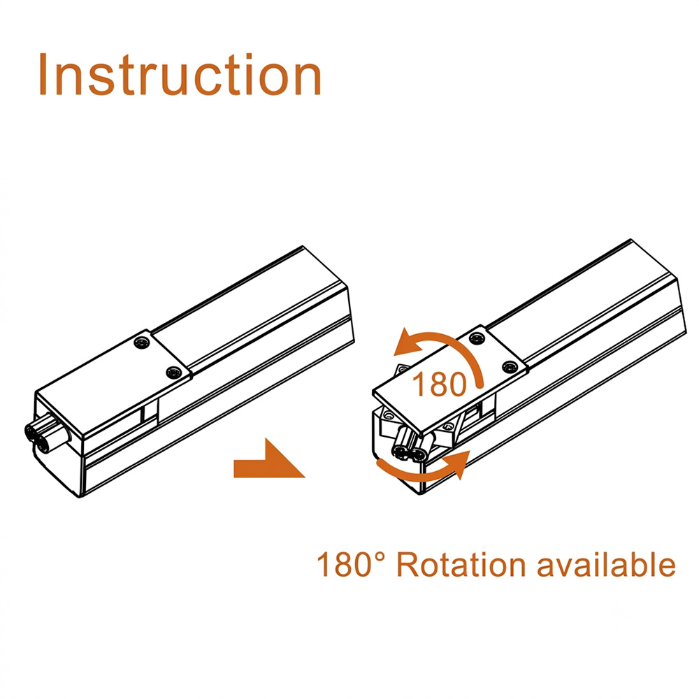 LED Lichtleiste mit drehbarem 180 Grad Verbinder