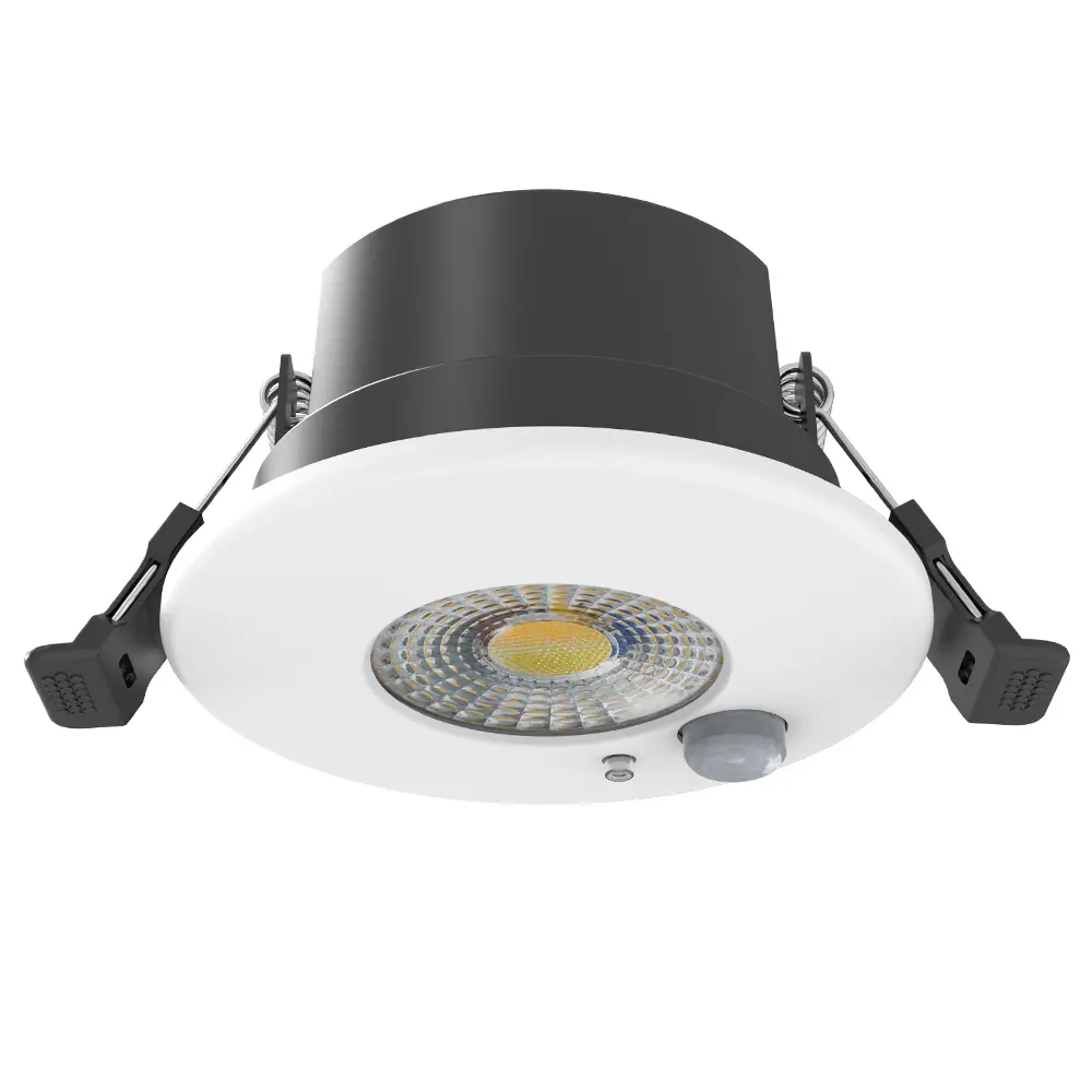 LED Infälld Downlight 7W 4CCT IP65 Brandsäker med PIR-sensor | TRIAC Dimbar | Rund 60° - Imagen 1