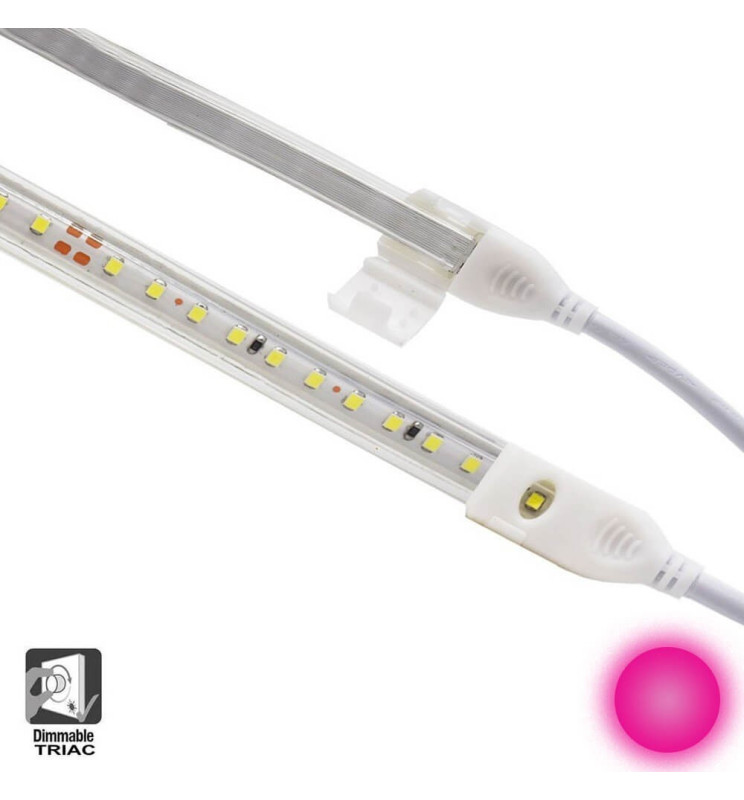 FOLGEMIR 2m LED-stroken, Warm Wit LED-lichtstrook, 2835 SMD 144 LED's/m lichtbalk, 220V 230V Strip, zeer heldere verlichting - 900 LM per meter, IP65 waterbestendig