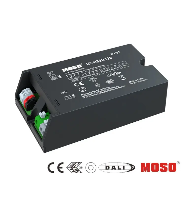 Driver LED MOSO 80W - Serie U5 - Regulable y Programable DALI-2 - ENEC25 - 5 años Garantía - Imagen 1
