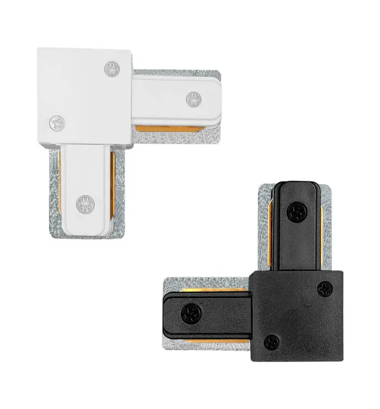 Conector tipo L  para Carril Monofásico REFORZADO - Imagen 1