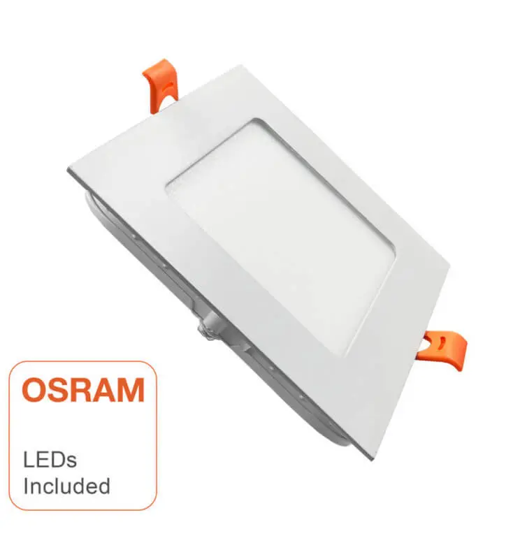 LED Downlight Slim Firkantet 8W - OSRAM CHIP DURIS E 2835 - Imagen 1