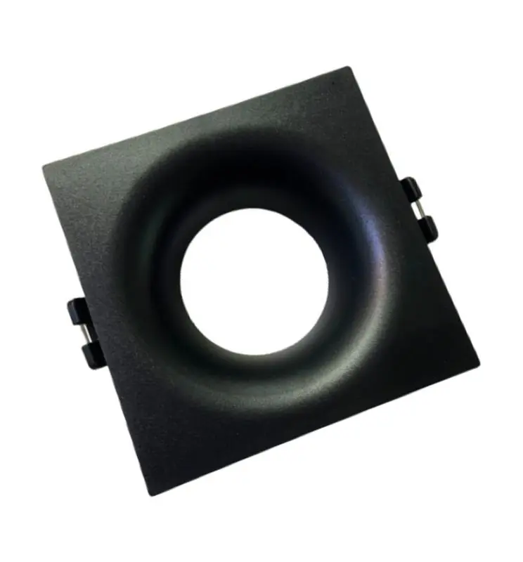 Aro Fijo para Dicroica cuadrado Negro GU10-MR16 - Imagen 1