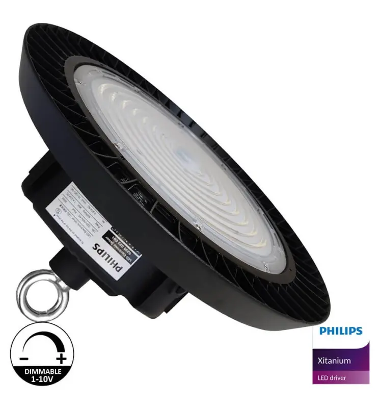 Campana LED 150W -170Lm/W- UFO NEW ITALY PHILIPS XITANIUM - 1-10V DIM - Imagen 1