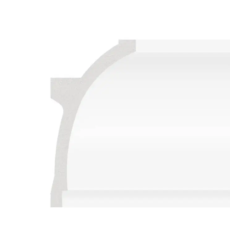 Moldura de Poliestireno - Elipse - para tira LED - 2 Metros - Imagen 1