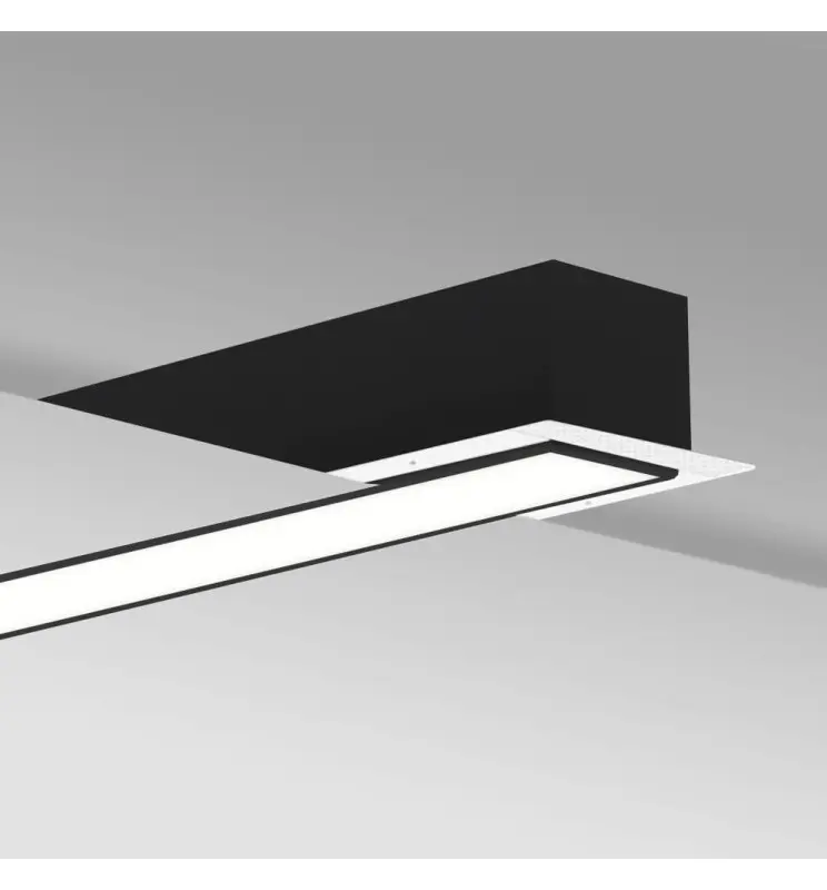 Luminaria Lineal LED - Empotrar - MOSCU MINI NEGRO - 0.44m - 0.94m - 1.44m - 1.94m - IP54 - Imagen 1