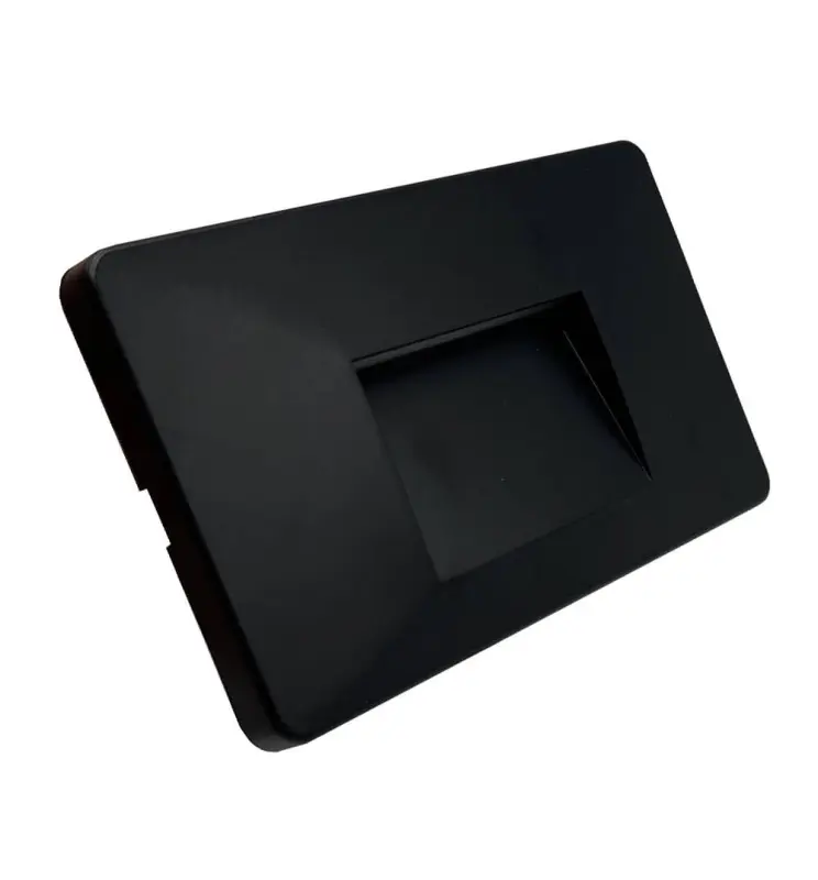 Baliza LED Slim 3W - Rectangular Negro - Superficie - Interior  Exterior-  IP65 - Imagen 1