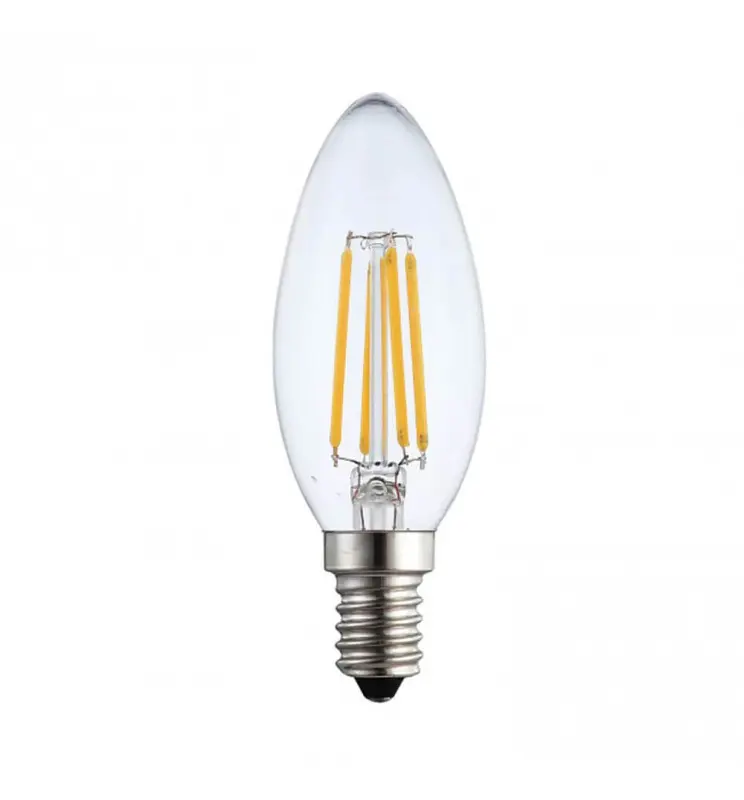 Bombilla LED Filamento Vela 4W E14 C35 - Imagen 1