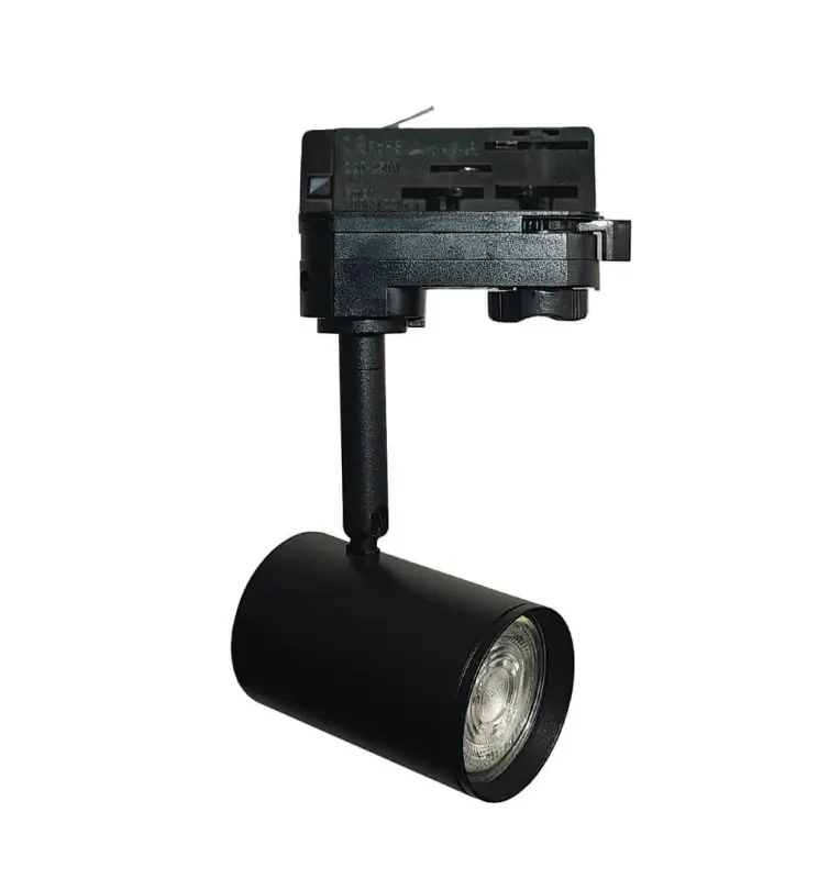 Foco Carril LED 8W Trifásico - NEGRO - 24º - HIGH LUMEN 165Lm/W - Imagen 1