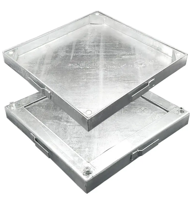 Tapa de Arqueta Estanca Rellenable Antiolores de Acero Galvanizado - Imagen 1