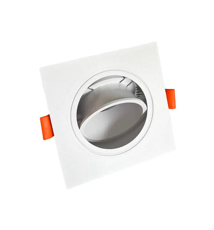 Aro Marco Cuadrado BLANCO Orientable para GU10 LED - Imagen 1
