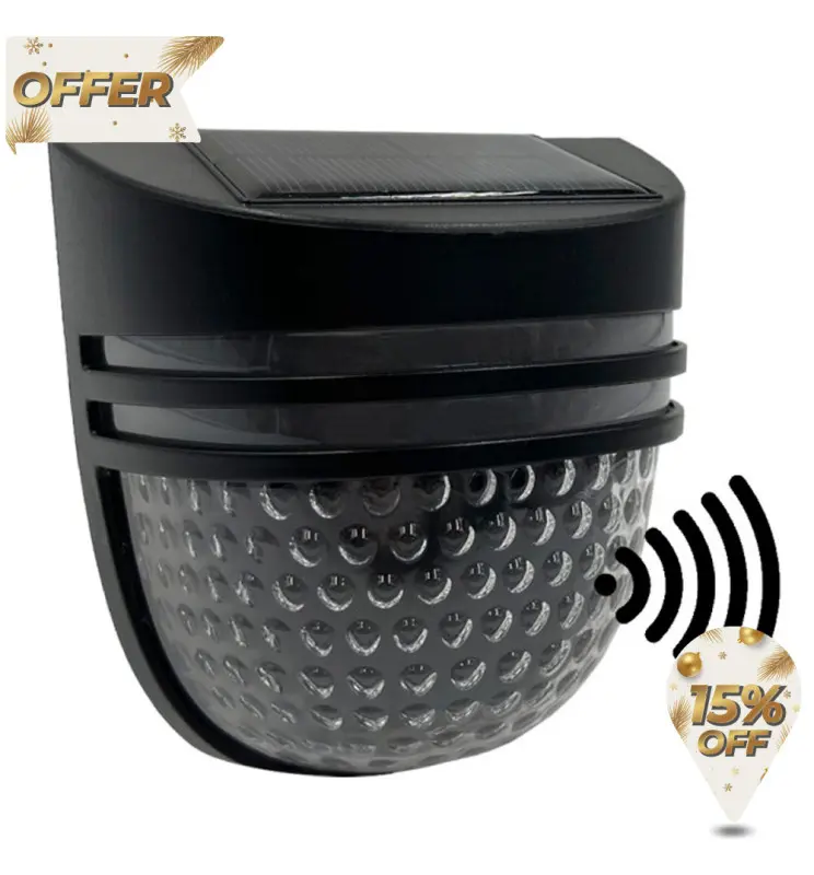 Aplique Solar  con Sensor de presencia PIR - 4500K - Imagen 1