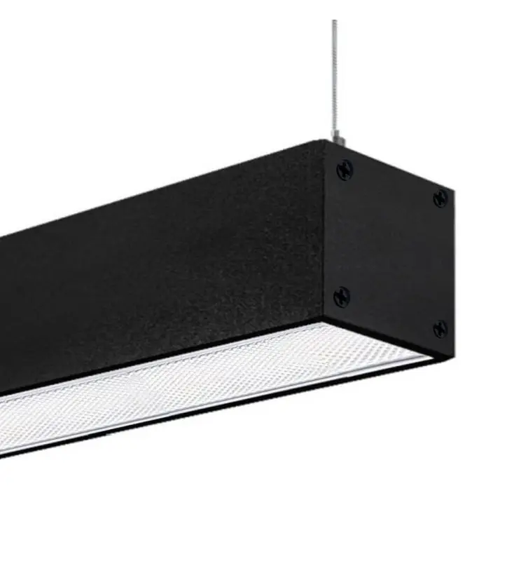Luminaria LED Lineal 72W POTSDAM Negro |195cm | Regleta + Colgante | UGR17 - Imagen 1