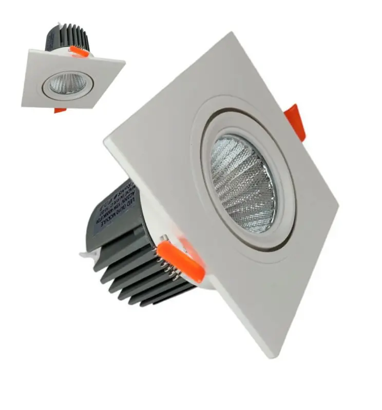 Downlight LED Cuadrado 15W - Direccionable  - BLANCO - CRI+92 - UGR13 - Imagen 1