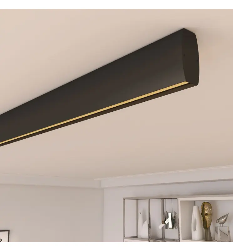 Regleta Lineal LED - RICARDO Negro - 0.5m - 1m - 1,5m - 2m - Imagen 1